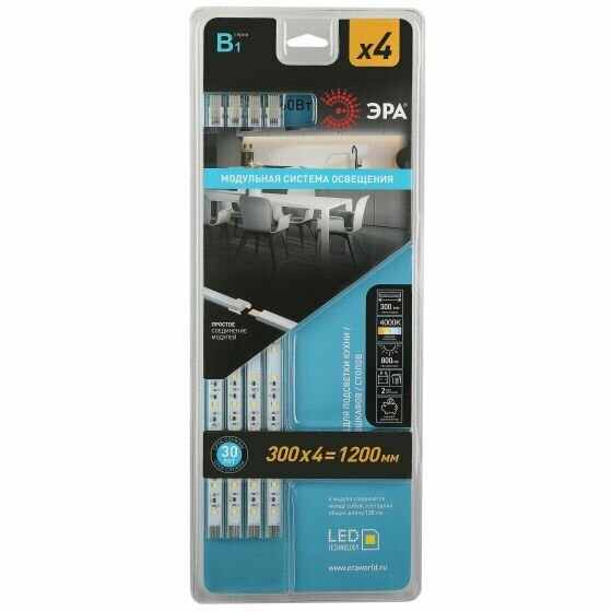 Модульный светильник LM-4x25-840-B1 ЭРА