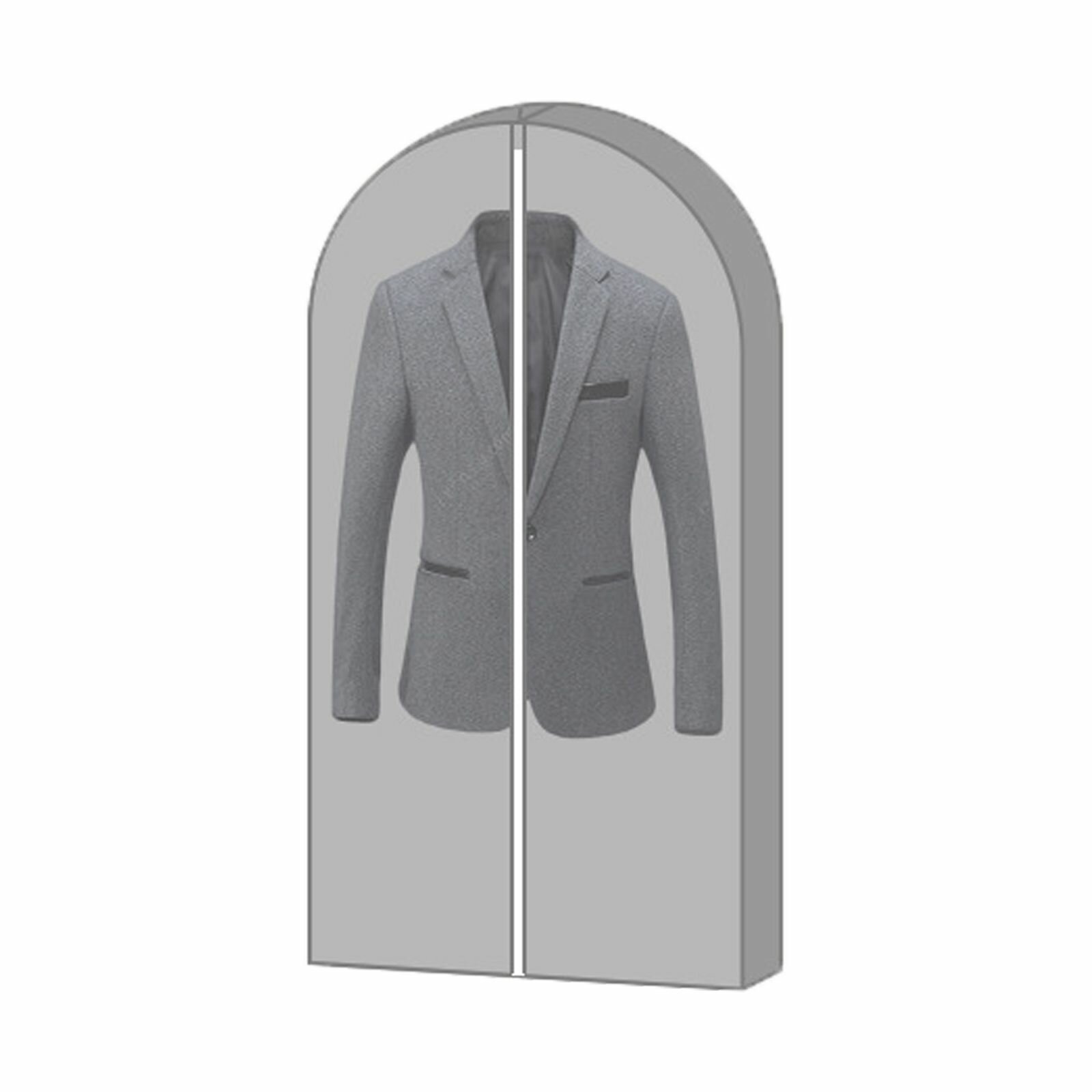 Серый хлопковый чехол для одежды 60x100 см домашняя подвесная сумка сумка для хранения толстого пальто курток и пальто