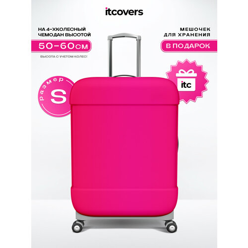 фото Чехол для чемодана itcovers, 3 л, размер s, фуксия