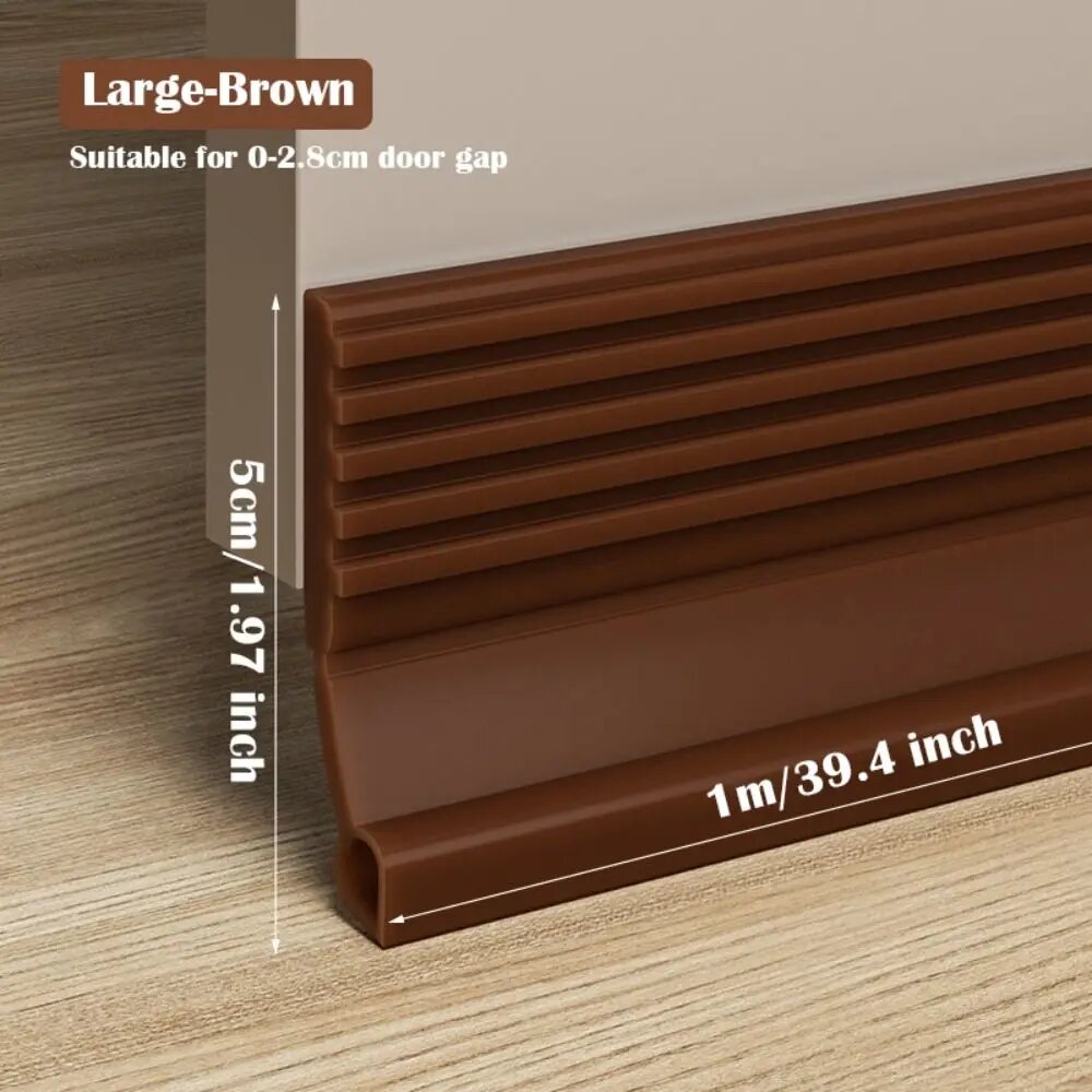 Звукоизоляционная лента для двери TPE 100 см Large-Brown