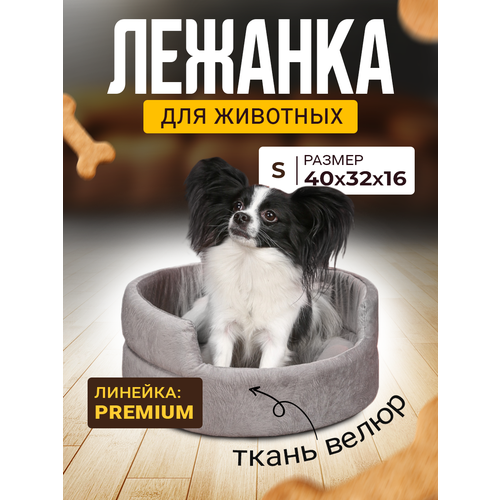 Лежанка для Собак и Кошек Мелких, Велюр