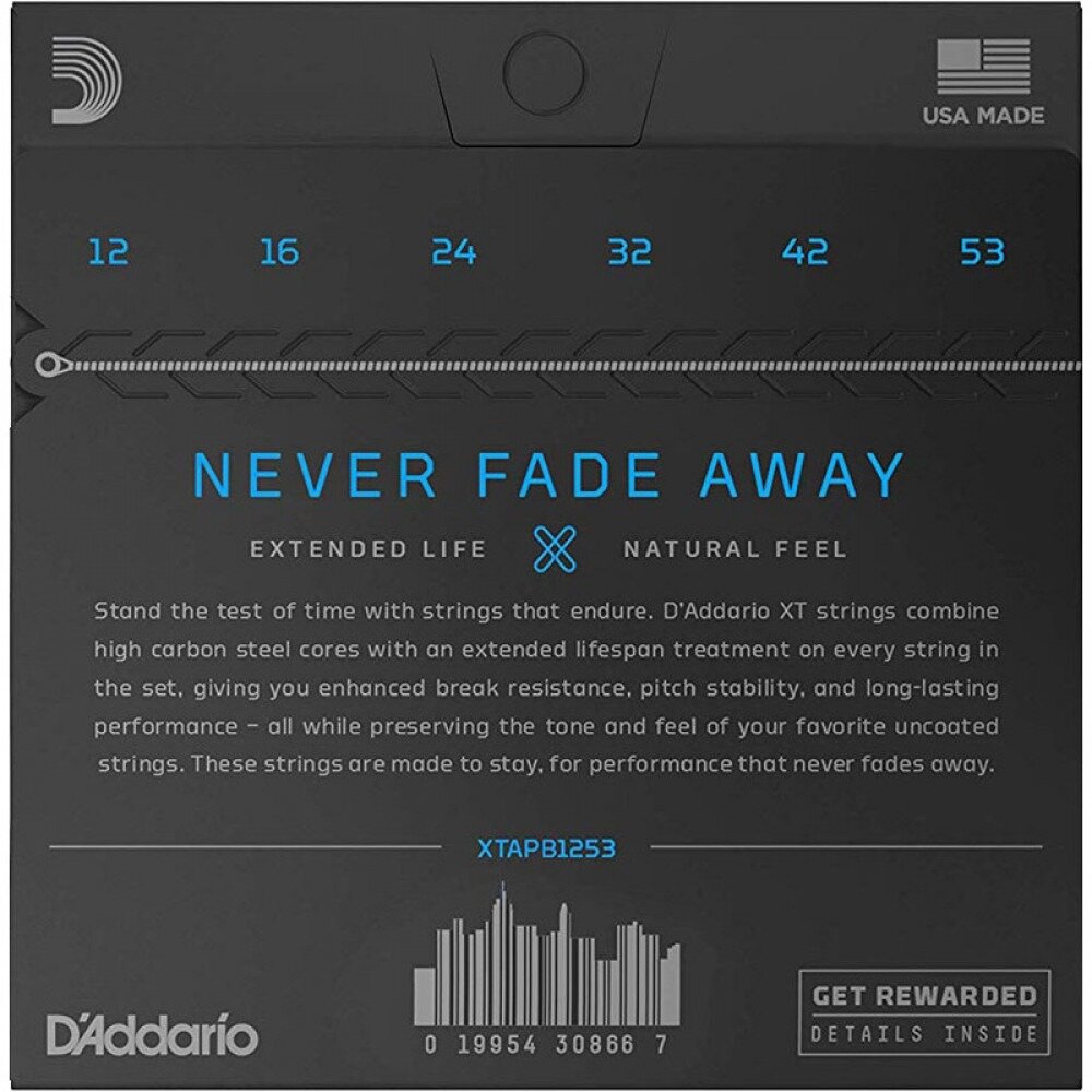 Струны для акустической гитары DAddario XTAPB1253 — фото 1