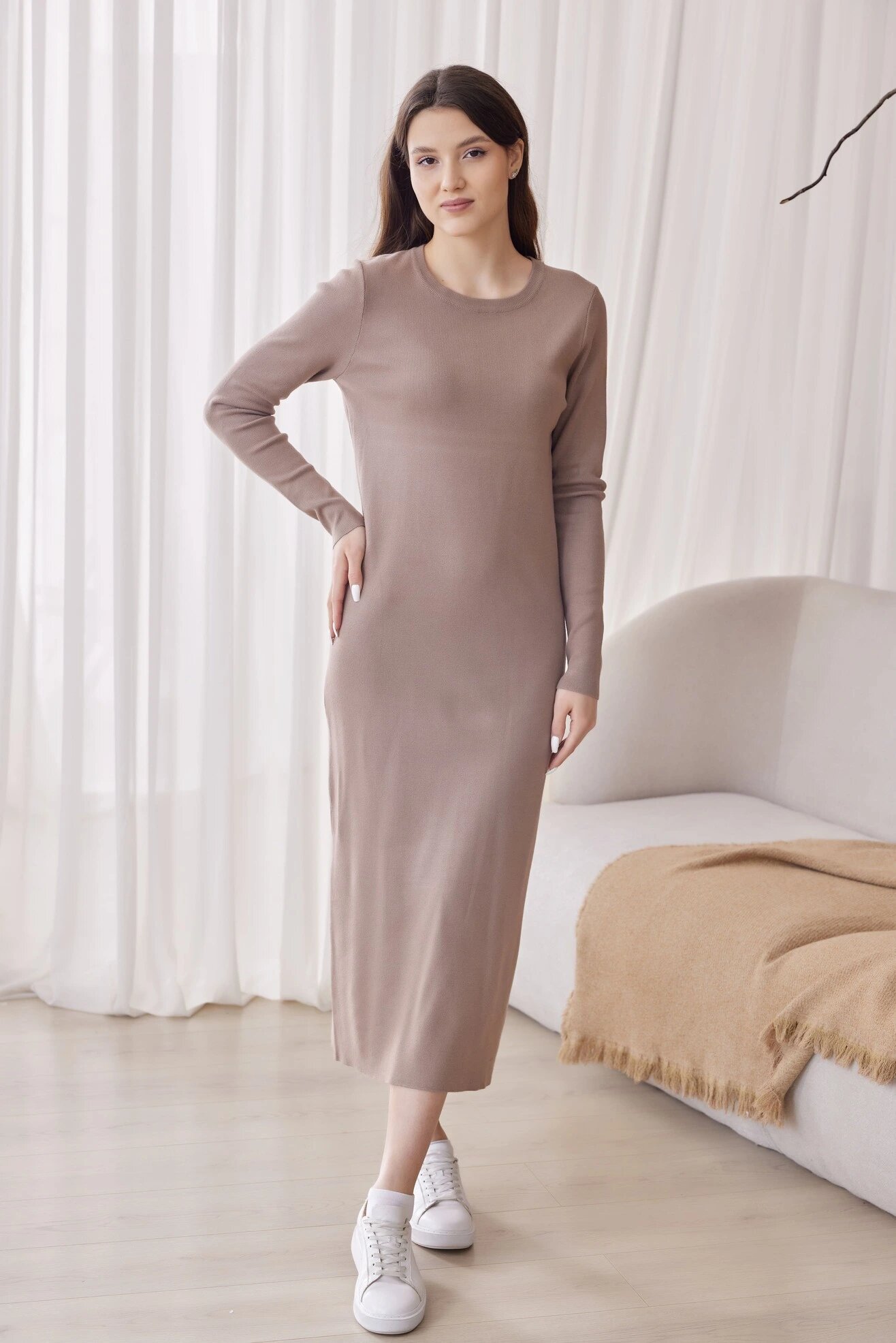 Платье Selfie, размер S, бежевый — фото 1