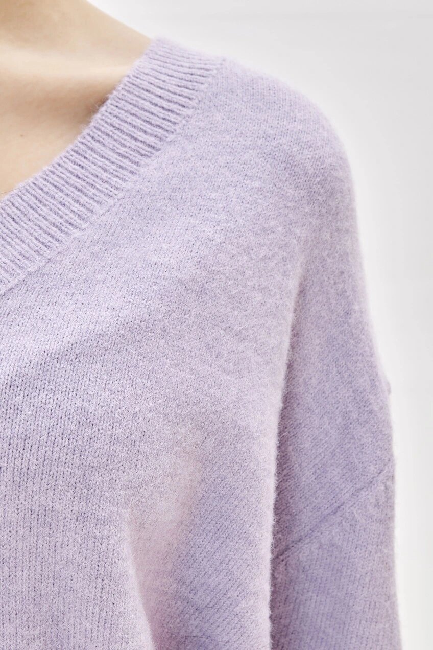 Свитер Selfie, размер S, , фиолетовый — фото 1