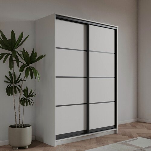 Изображение товара Шкаф купе для одежды Даррен 130х55х200 Белая Шагрень 2.4