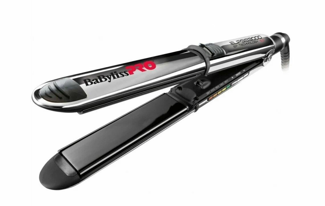 Выпрямитель BaBylissPRO BAB3000EPE, металлический с чёрными вставками