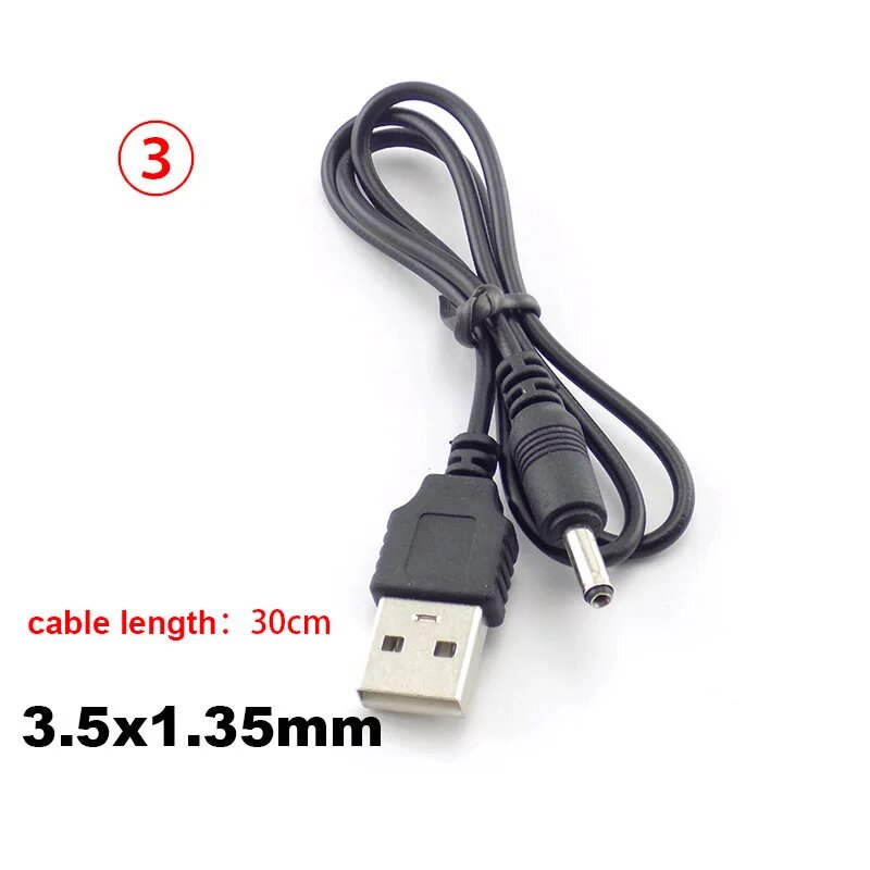 Тип A USB-порт для постоянного тока 5 В 2,0*0,6 мм 2,5*0,7 мм 3,5*1,35 мм 4,0*1,7 мм 5,5*2,1 мм 5,5*2,5 мм Разъем кабеля питания Q1, 3.5x1.35mm