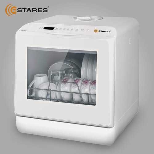 Изображение товара Посудомоечная машина компактная 900W -WHITE с ОКНОМ-220V - ESTARES