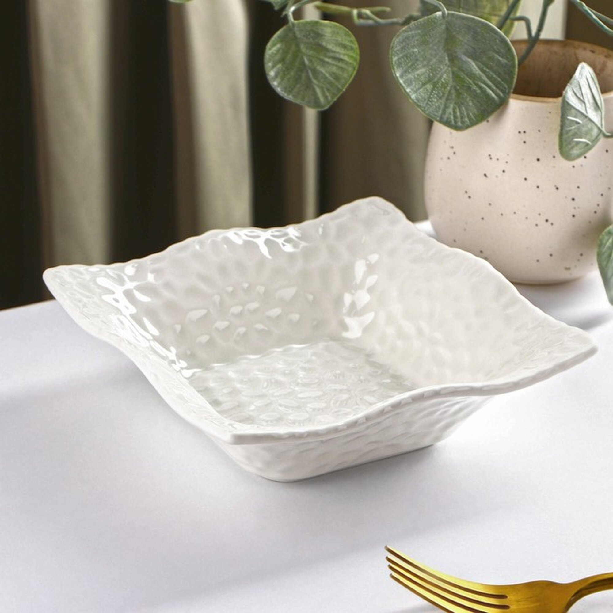 Миска керамическая «Воздушность» 340 мл d=15 см цвет белый