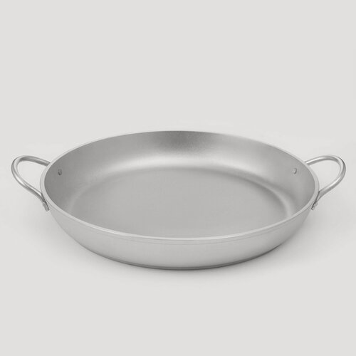 Изображение товара Сковорода универсальная KUKMARA, две ручки, алюминий, 36 см, серый