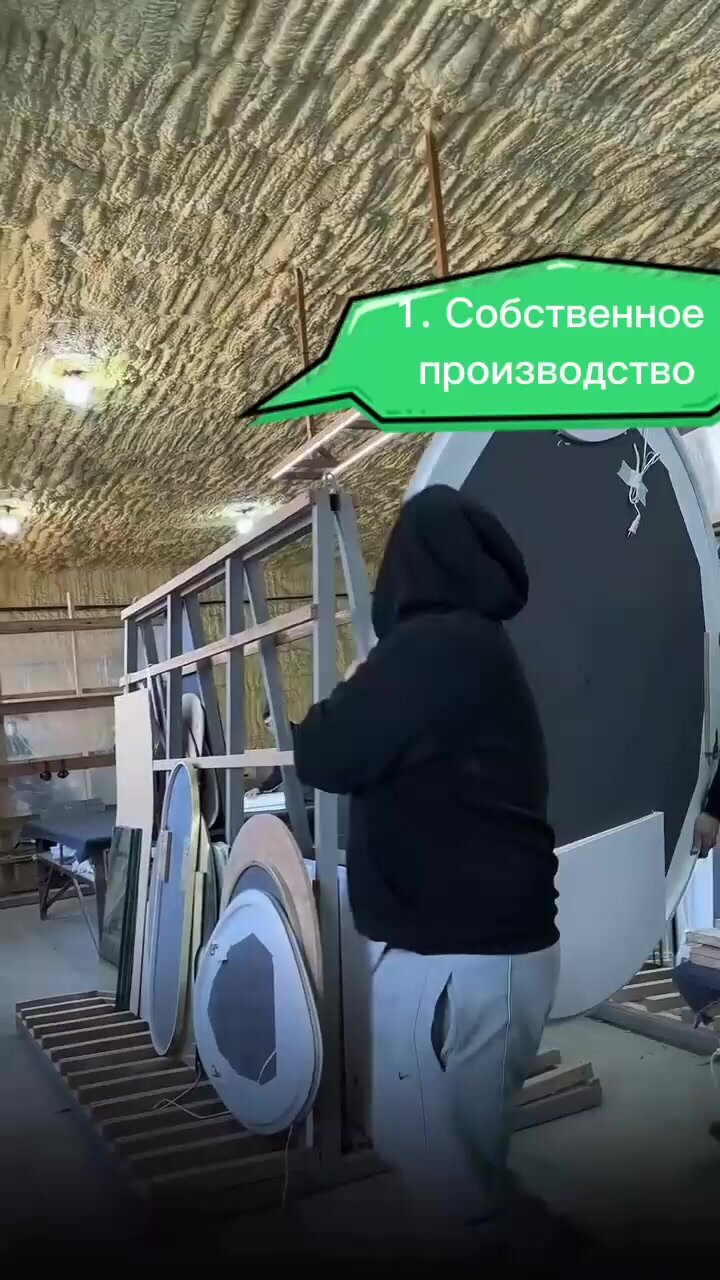 Зеркало ключница с полкой из натурально материала по индивидуальному проэкту — фото 1