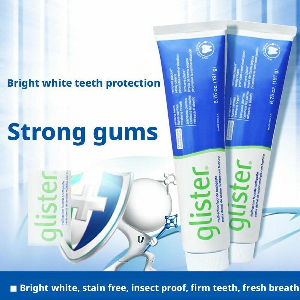 Glister/200ML Зубная паста со вкусом мяты/Хорошо удаляет пятна/против аллергии