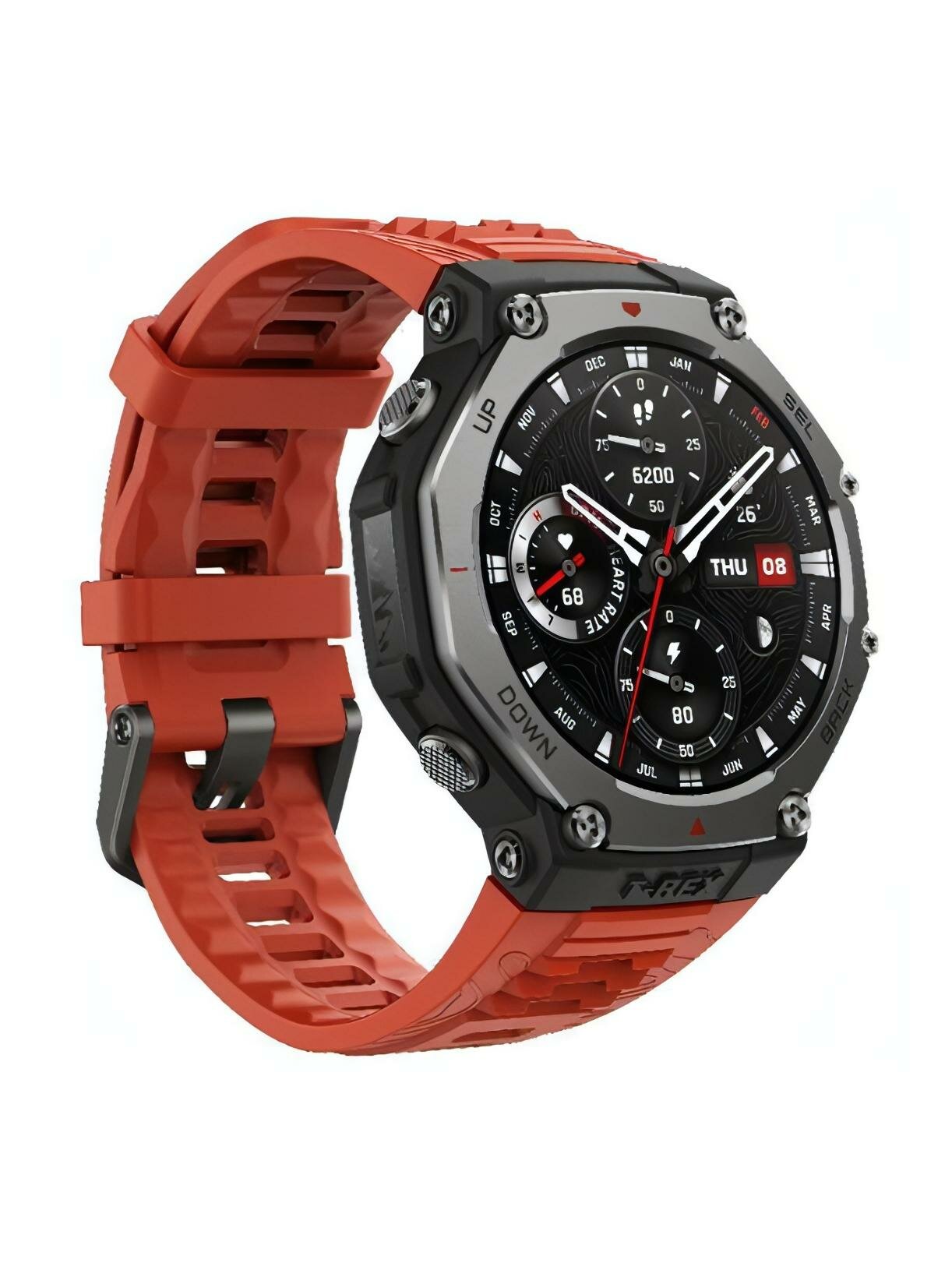 Смарт-часы Amazfit T-Rex 3 Lava — фото 1