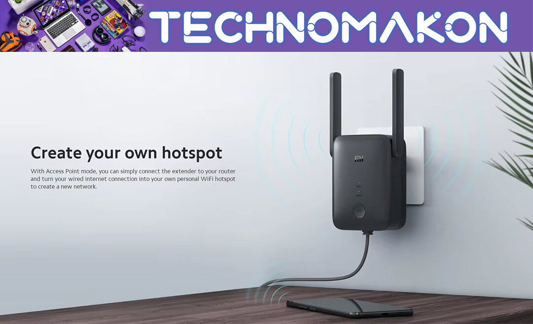 Wi-Fi усилитель сигнала репитер Mi Wi-Fi Range Extender AC1200 5GHz — фото 1