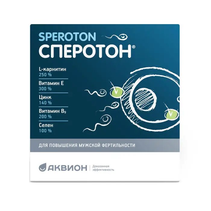 БАД Аквион "Сперотон", для мужского здоровья, в порошке, 30 шт. — фото 1
