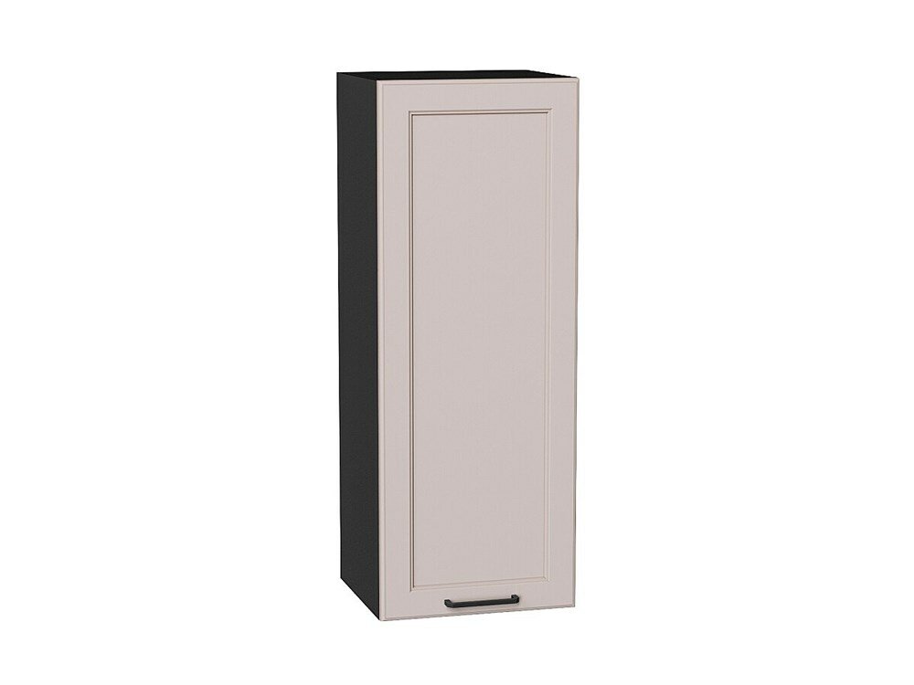 VVT Шкаф верхний с 1-ой дверцей Барселона Graphite, Кашемир, 920, 350 В*Ш*Г 920*350*324, фасад МДФ Кашемир, корпус Graphite Кашемир