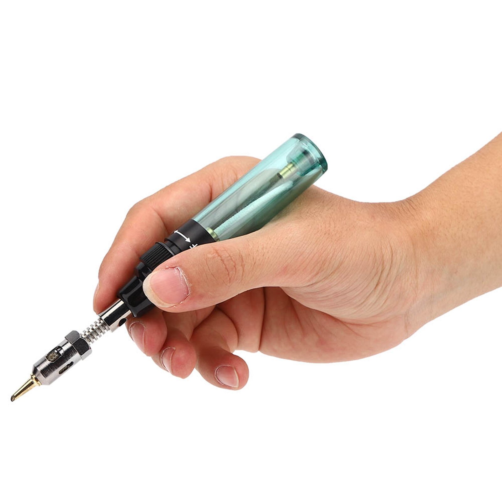 Изображение Gas Soldering Iron Pen Shaped Torch Labor Saving Ergonomic Handle Plastic +