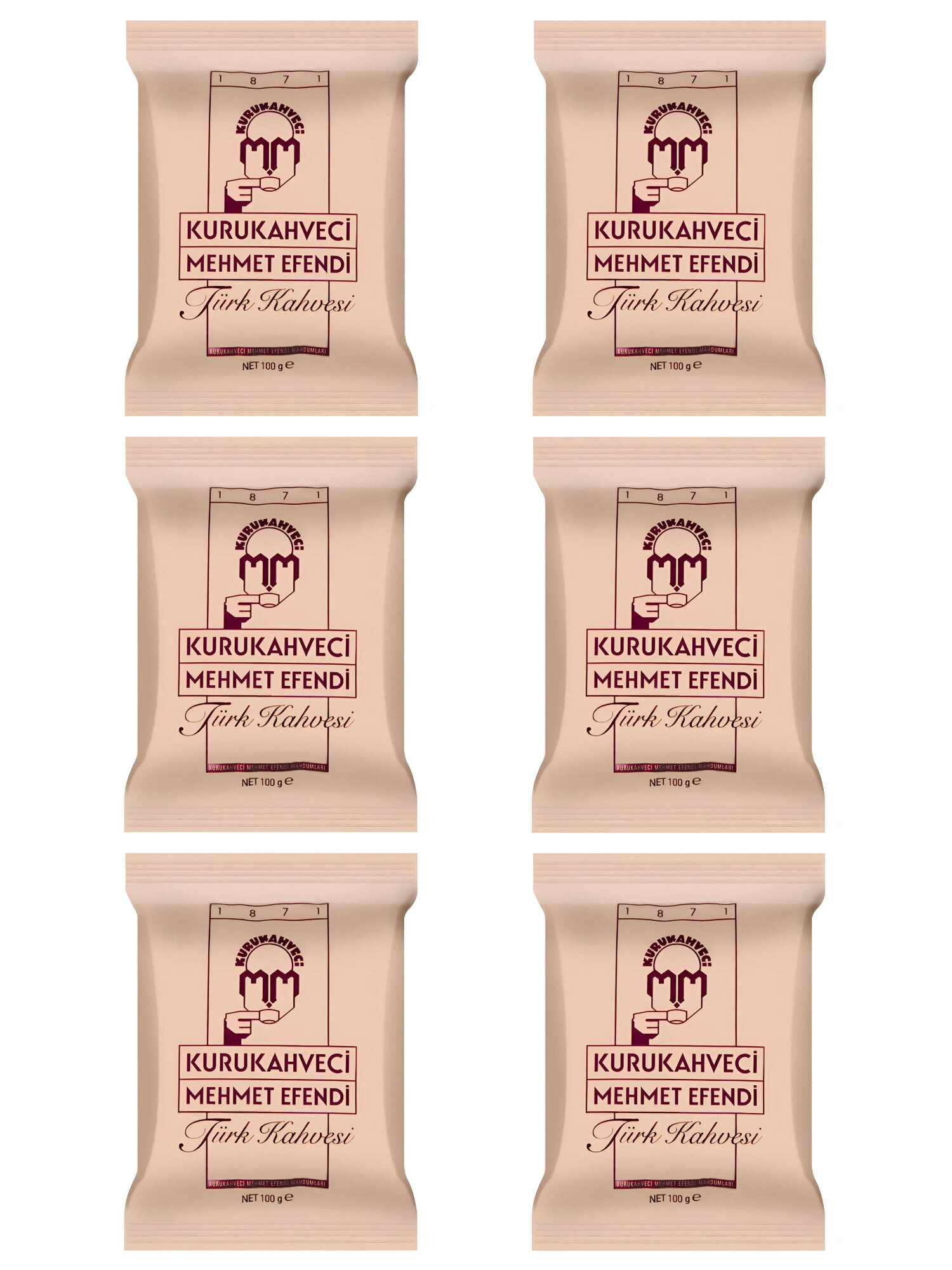 Кофе молотый Kurukahveci Mehmet Efendi 100 г 6 шт