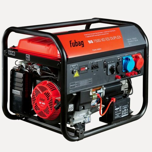 Изображение товара Генератор бензиновый FUBAG BS 7500 XD ES DUPLEX, 7 кВт, 220/380В, режим однофазный и трехфазный