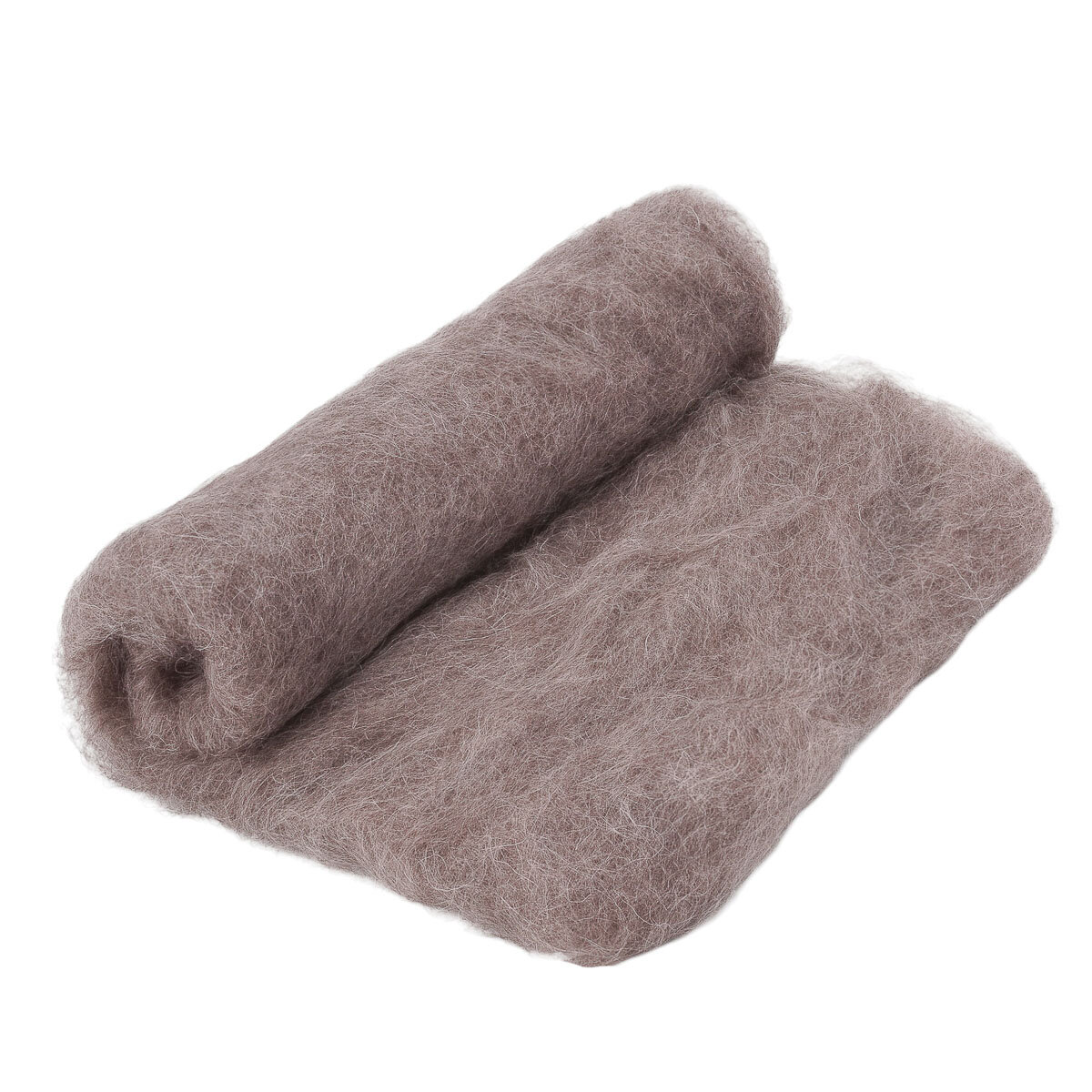 Шерсть для валяния Ангорка для творчества 100 г Камтекс какао