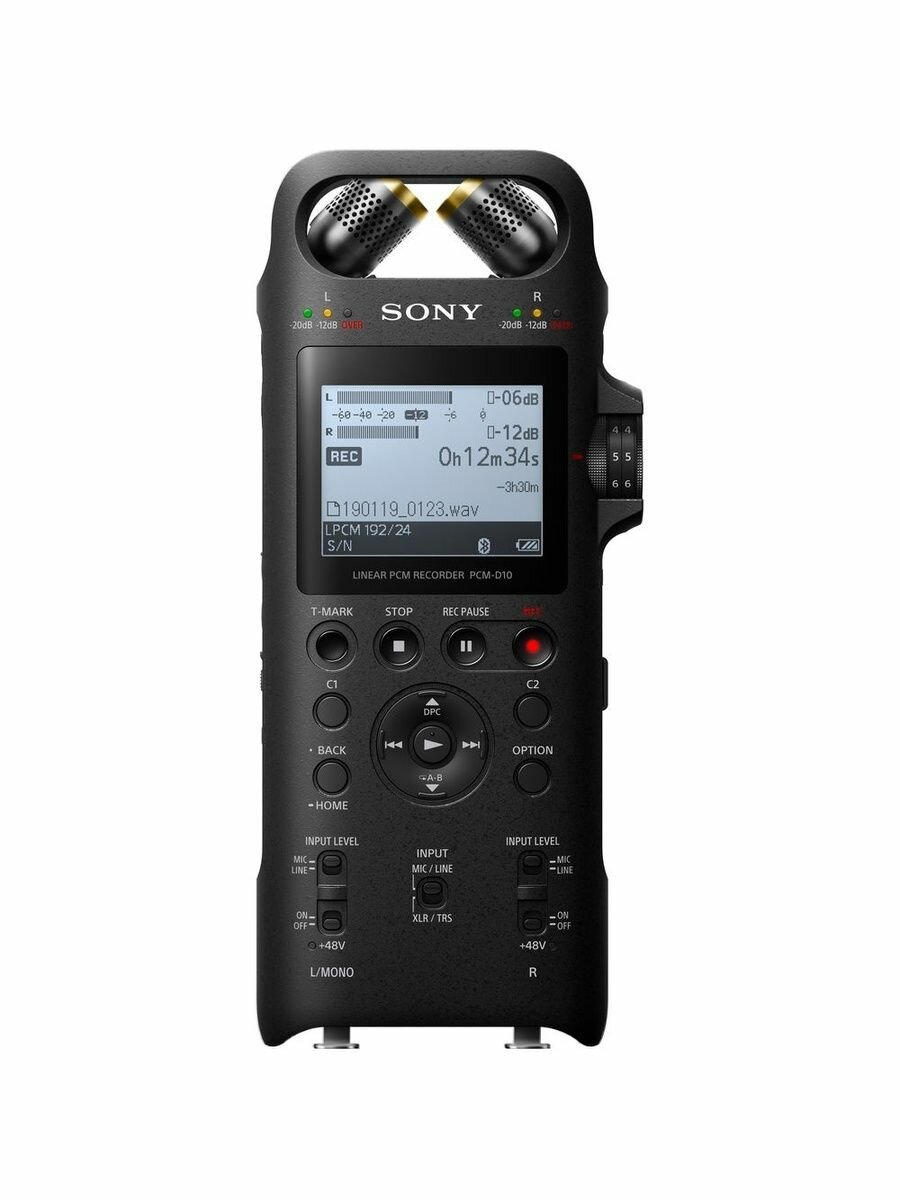 Профессиональный цифровой HD рекордер Sony PCM-D10 с шумоподавлением, диктофон, флагманский Bluetooth-микшер, фантомное питание 48V, DSLR