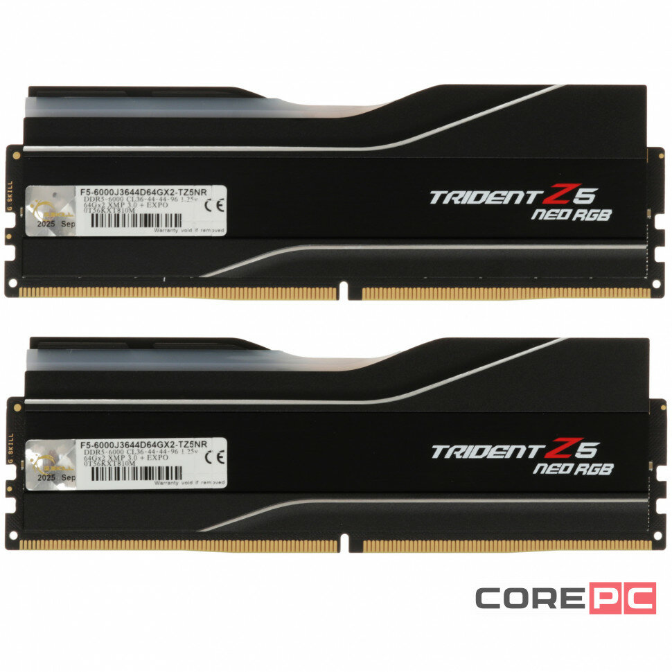 Оперативная память G. SKILL Trident Z5 RGB Series DDR5 6000 (PC5