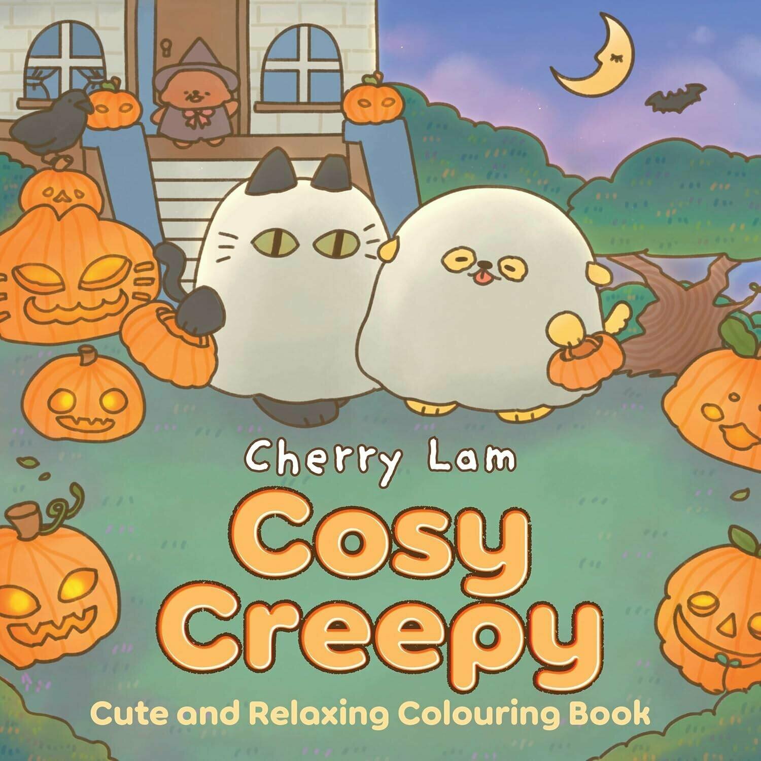 Cherry Lam. Cosy Creepy Colouring Book Уютный ужастик Раскраска /Книги на английском языке
