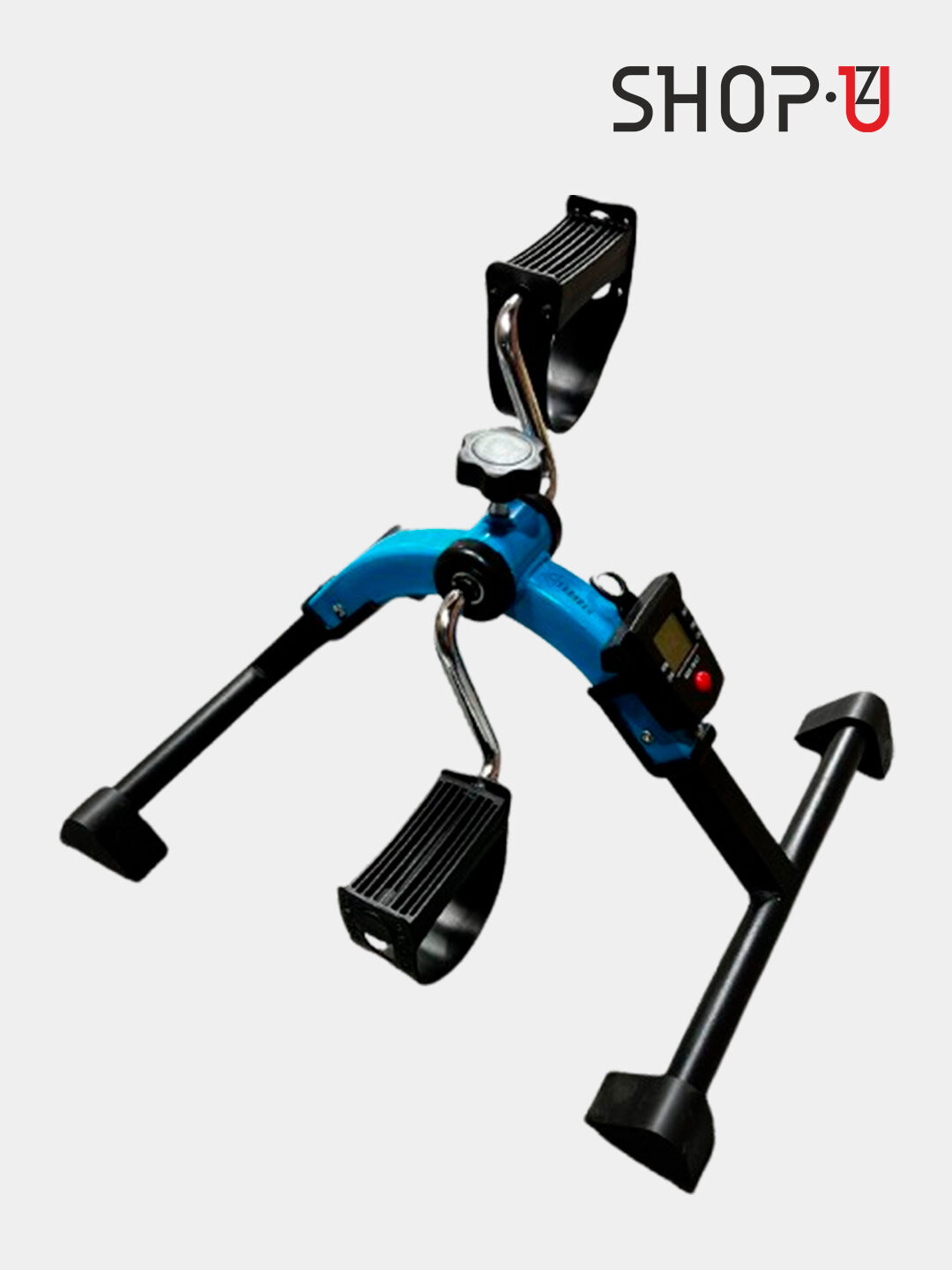 Многофункциональный степпер / мини велотренажер, с эспандерами и дисплеем, для фитнеса