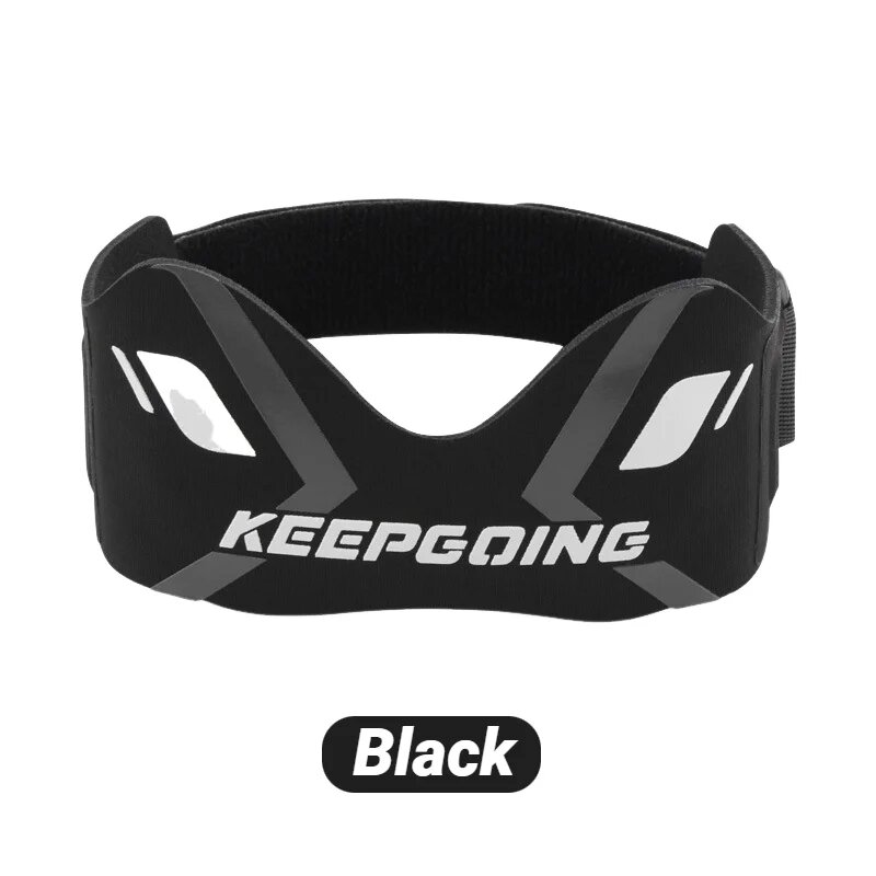Черный наколенник спортивный с надписью KeepGoing