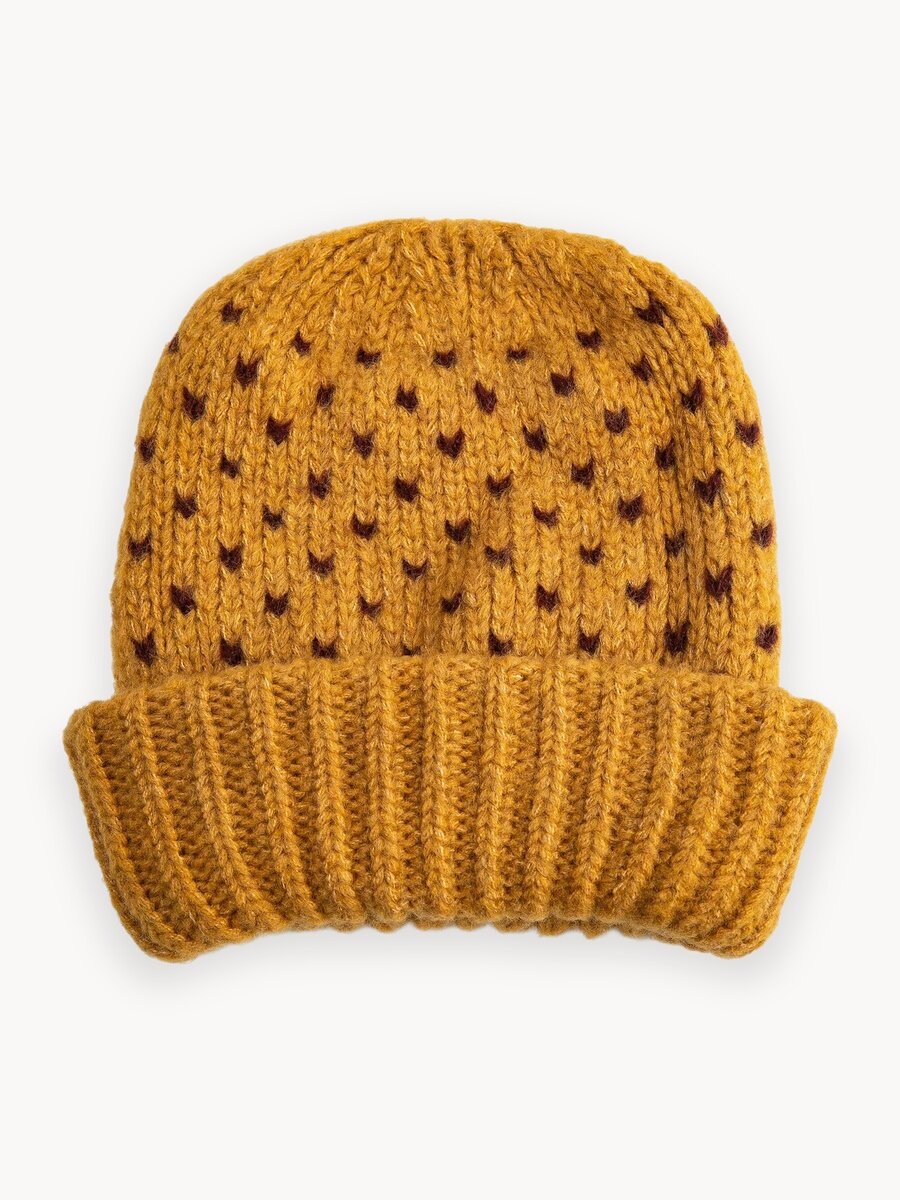 Шапка KOTON Женская шапка для женщин, размер универсальный - one size, Желтый