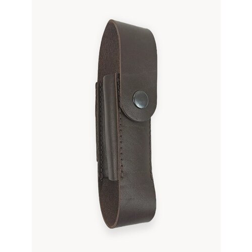 Чехол для баллончика 100 мл, со скобой, натуральная кожа, цвет шоколад