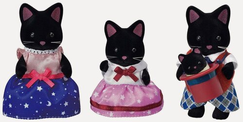 Изображение товара Игровой набор от бренда Sylvanian Families "Семья Черных котов" 5530