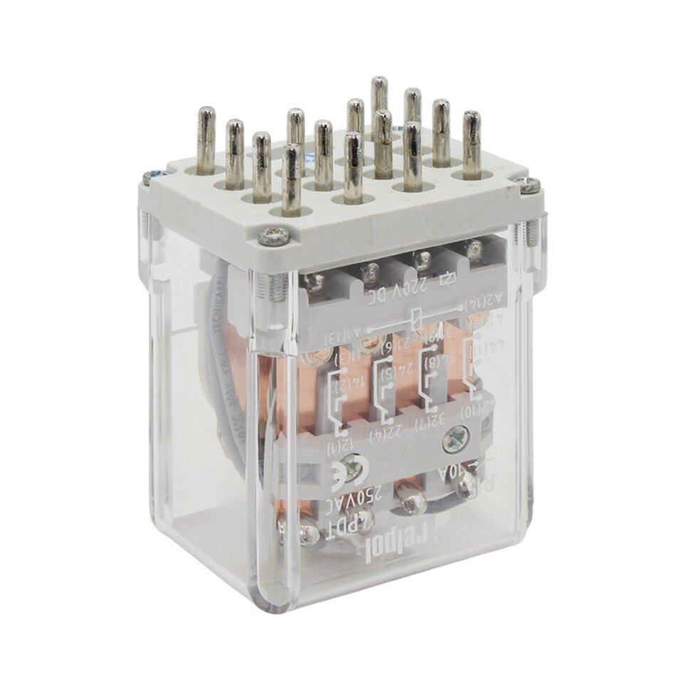 Relpol R15-1014-23-1220 Реле электромагнитное 4CO 10A 250VAC (220 DC) — фото 1