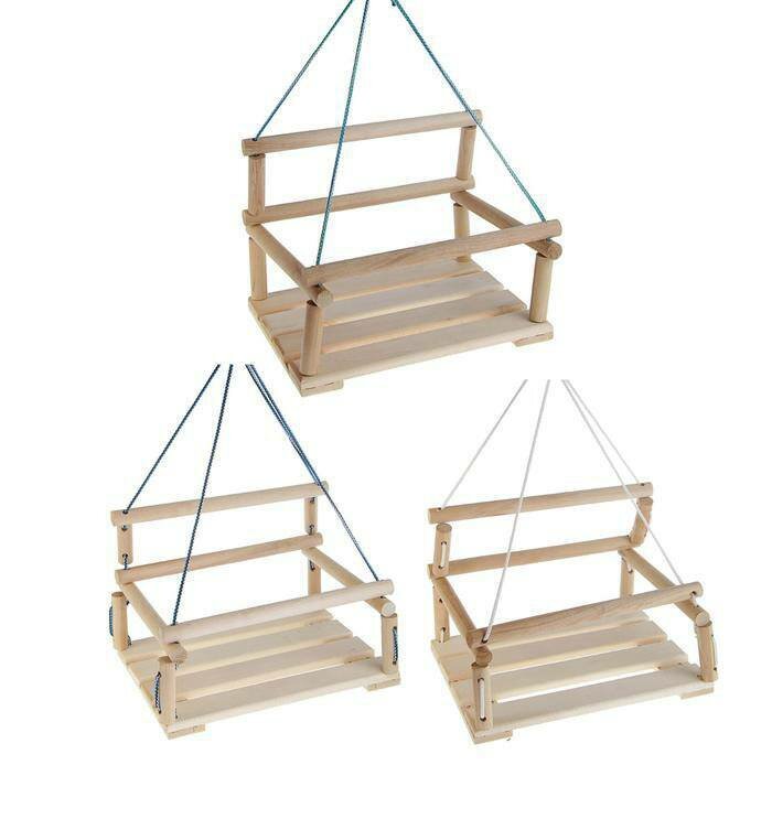 Качели подвесные ТД ДМ деревянные, 30х40 см