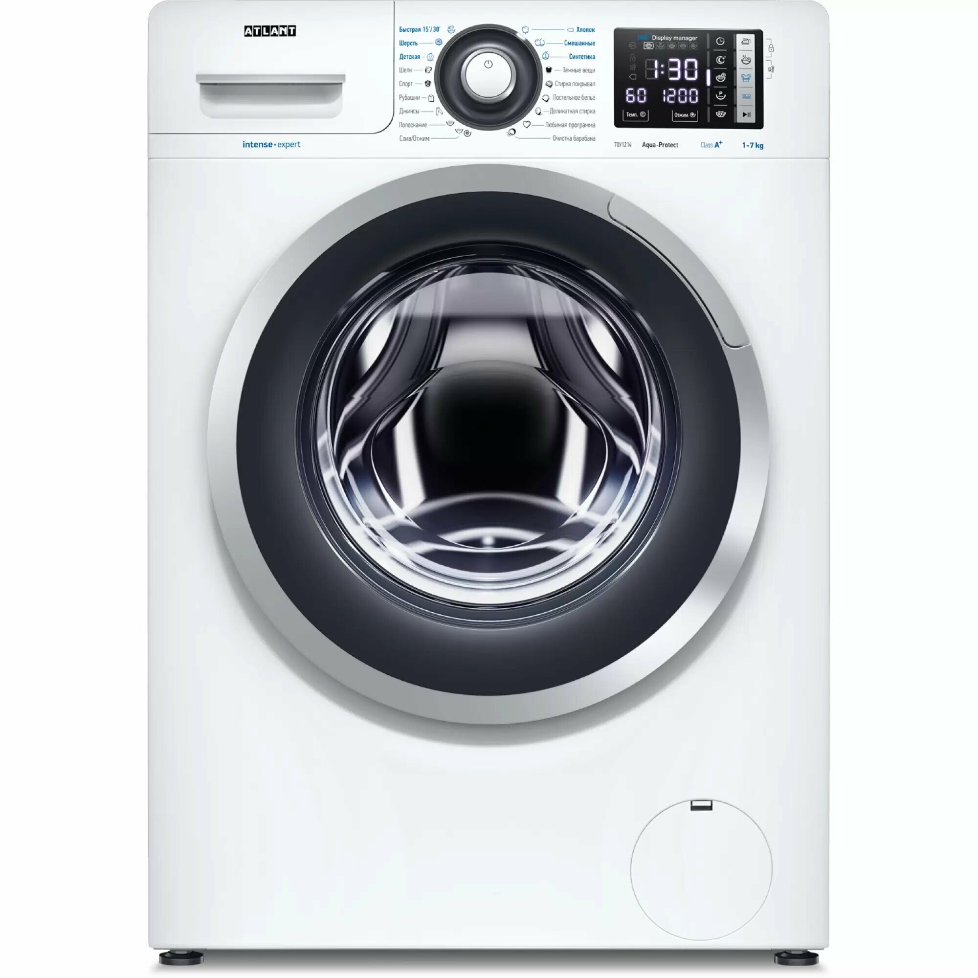 Стиральная машина ATLANT 70У1214-01, 18 программ, загрузка 7 кг, A++