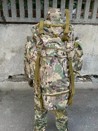 Изображение товара Рюкзак тактический, рамный, 120 литров, цвет камуфляж