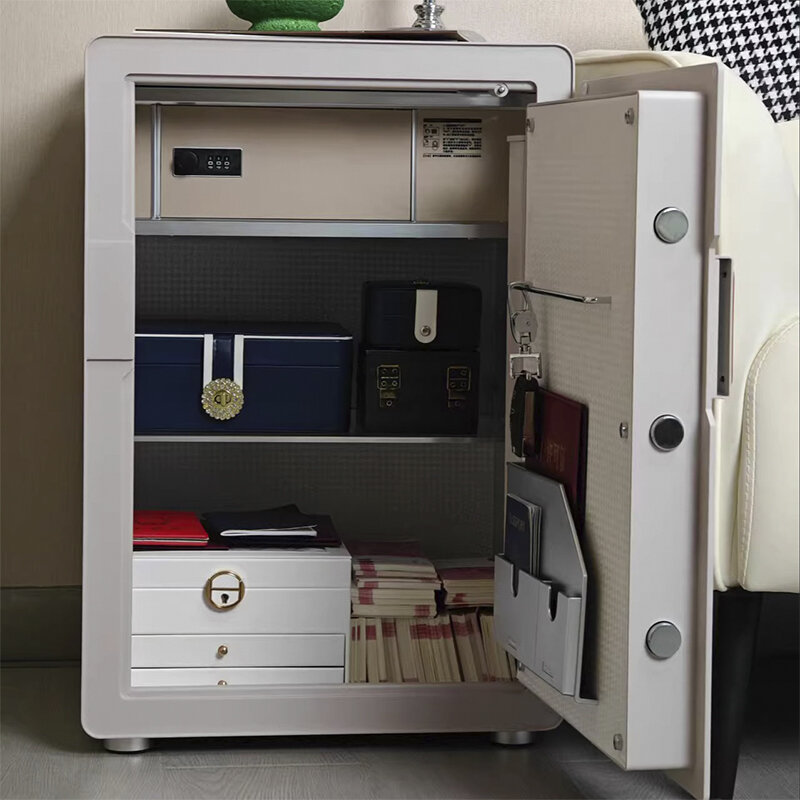 Изображение Умный электронный сейф со сканером отпечатка пальца Xiaomi CRMCR Smart Safe Deposit Box Light Gray (BGX-X1-60MS)