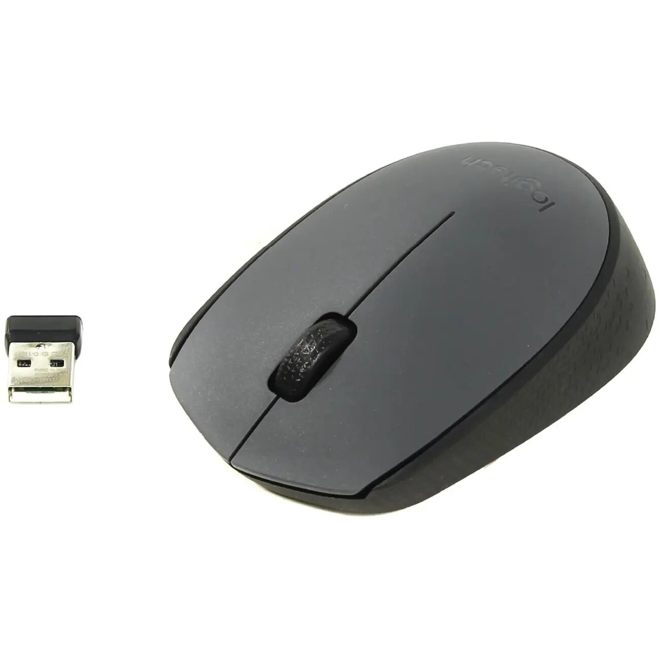 Мышка от бренда LOGITECH M170 Wireless Mouse - GREY, серая цвет — фото 1