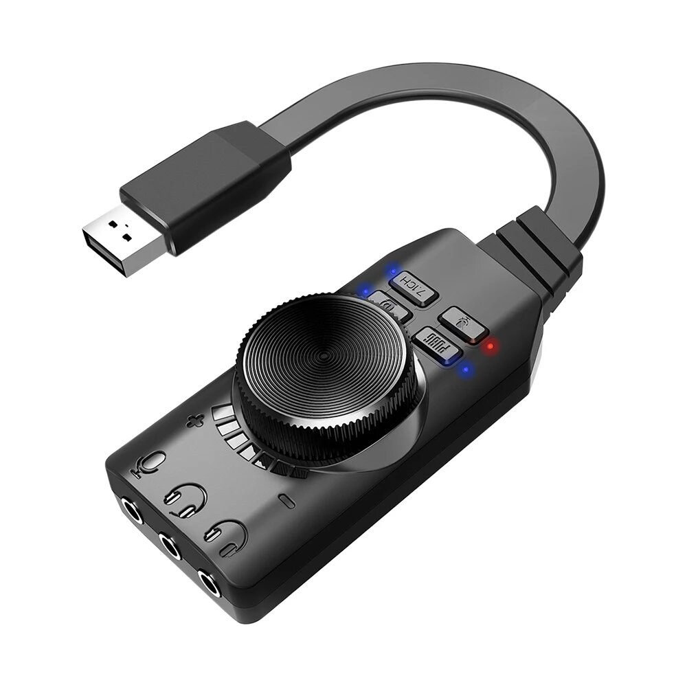 WYMECT USB звуковая карта 7.1