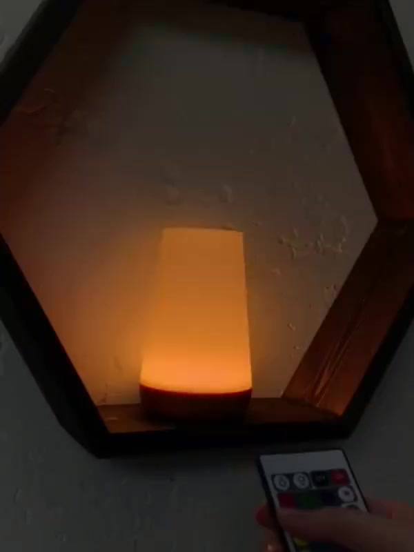 Сенсорный светильник/ LED-ночник для сна беспроводной/ Лампа настольная с пультом меняющая цвета — фото 1