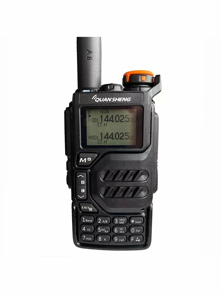 Рация QUANSHENG UV-K5, TYPE-C, 5 Ватт, 1600 мАч, цвет черный — фото 1