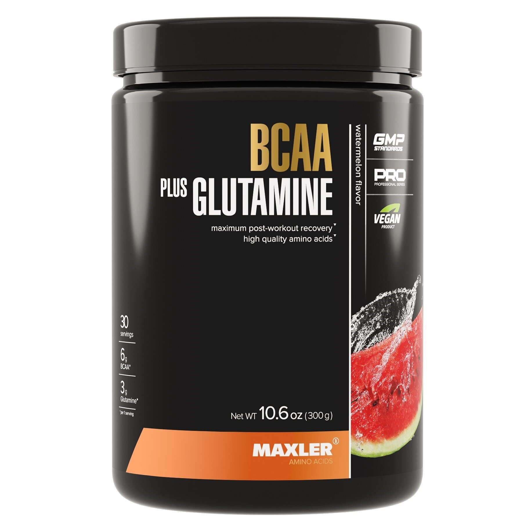 БЦАА + Глютамин Набор мышечной массы BCAA + Glutamine 300 гр USA (Maxler) Арбуз