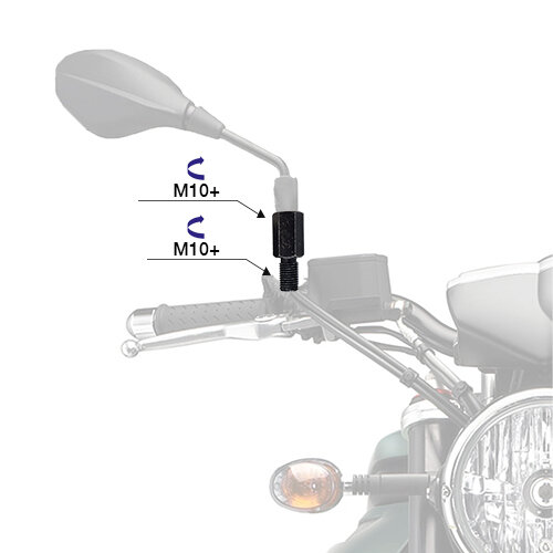 Переходник для зеркала MotoMaster 605-201 (+M10 +M10)