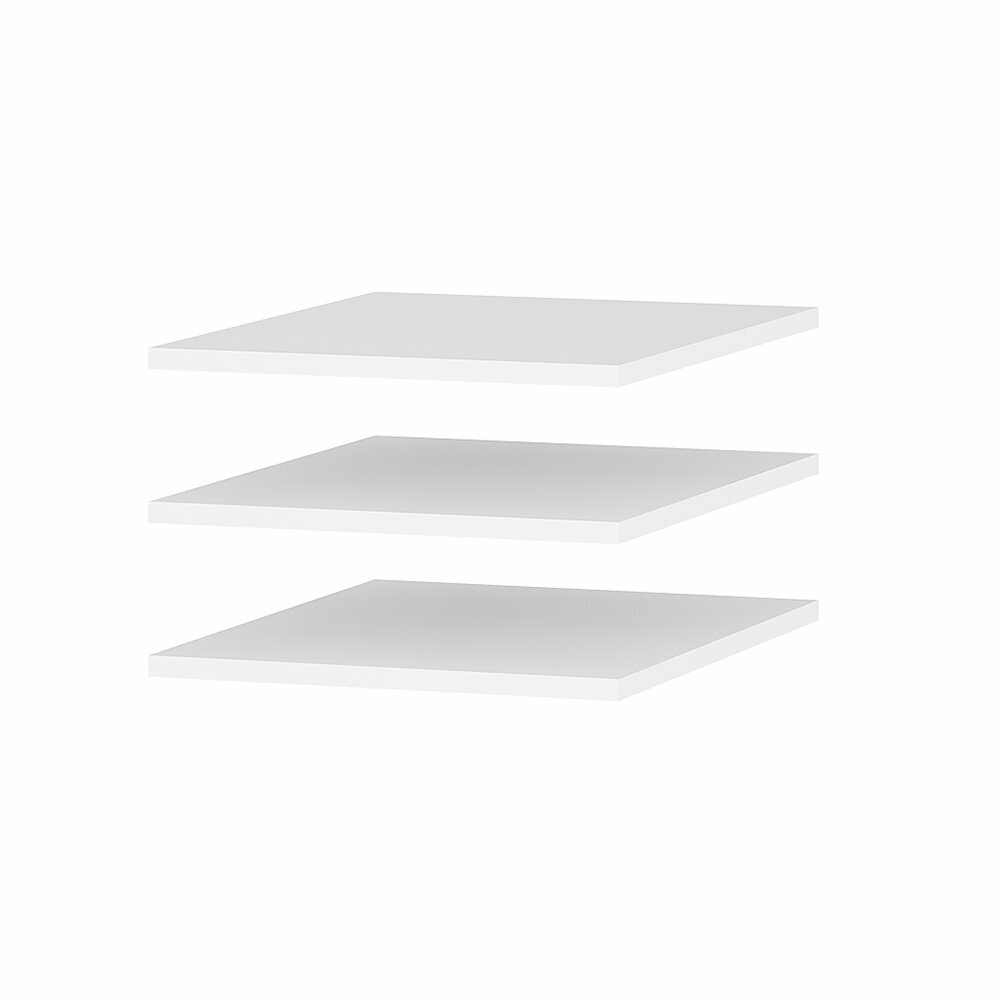 Полка (комплект) ПЛ-20 для шкафа Симпл ШК-13 480х376х16 см белый