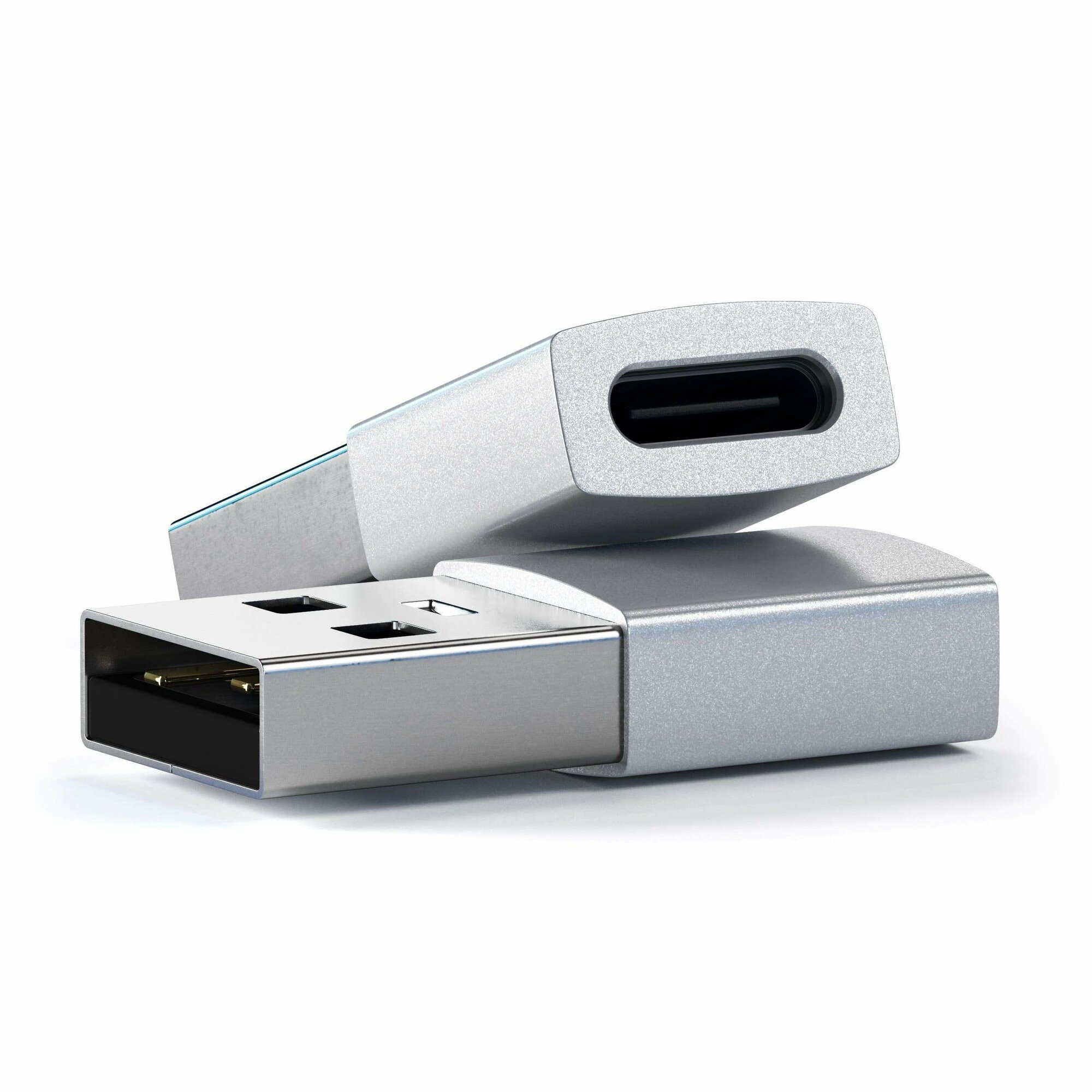 Переходник/адаптер Satechi USB Type-A to Type-C Adapter (ST-TAUC), silver — фото 1