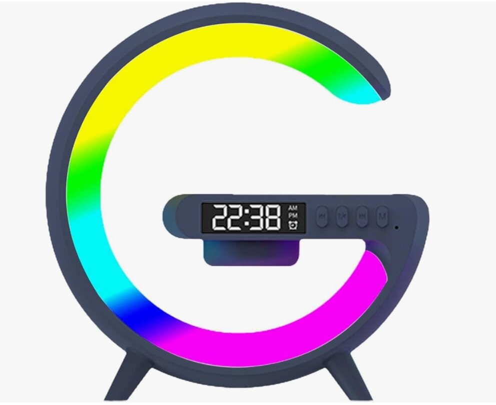 Беспроводная колонка G-63, 4в1, Bluetooth, до 5Вт, с подсветкой RGB и беспроводной зарядкой