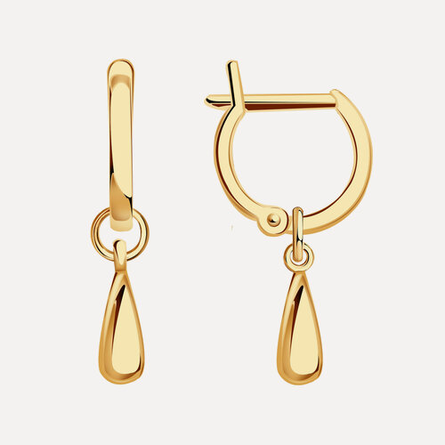 Изображение товара Серьги трансформеры, красное золото, 585 проба