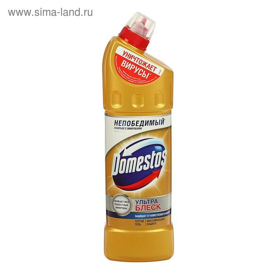 Средство чистящее для унитаза Domestos «Ультра блеск», 1 литр