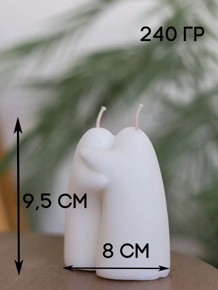 Силиконовая форма / молд для рукоделия для свечей "Обьятия" — фото 1