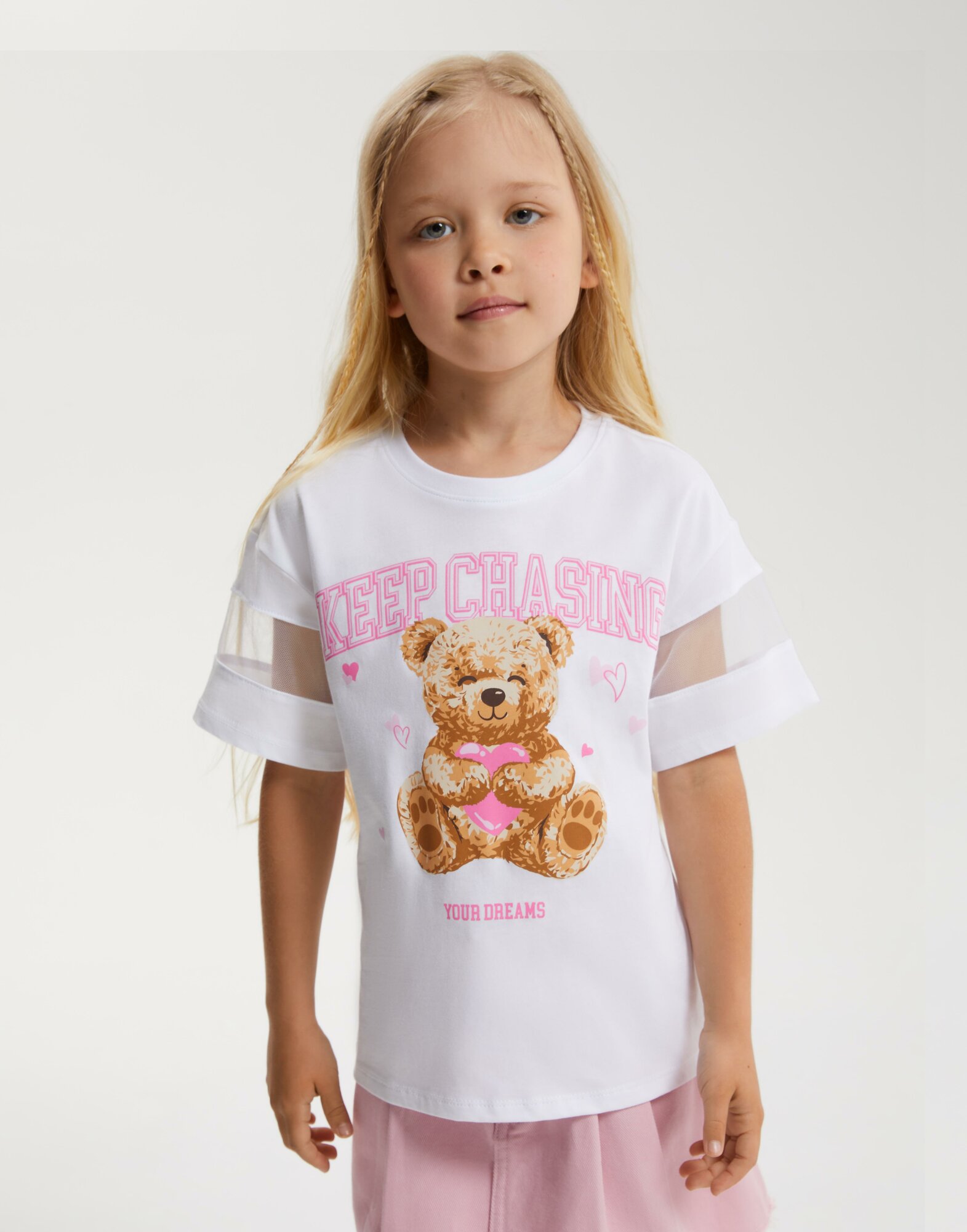 Футболка Gloria Jeans, размер 2-4г/104, белый